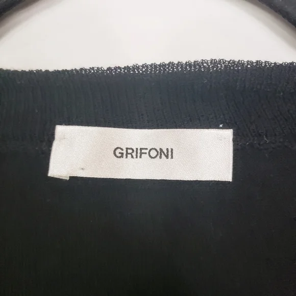Grifoni black v-neck sweater - Picture 7 of 8